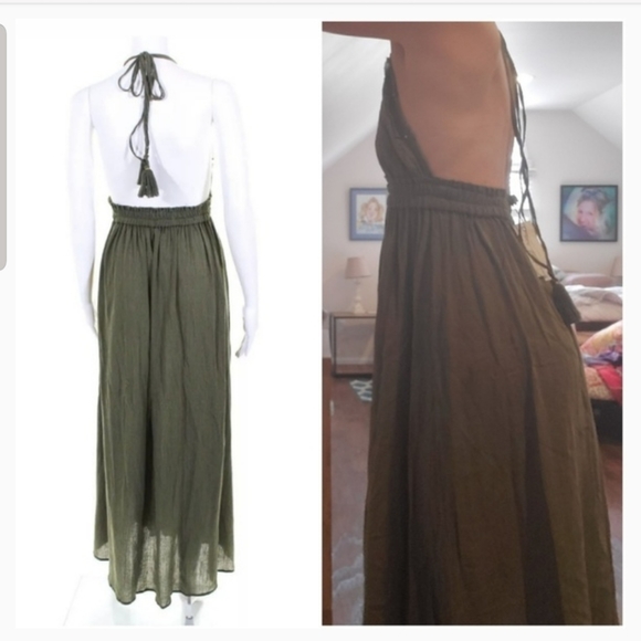 SOLD--Love Shack Fancy Halter Maxi Dress Sz 0 NWT! - Picture 6 of 8